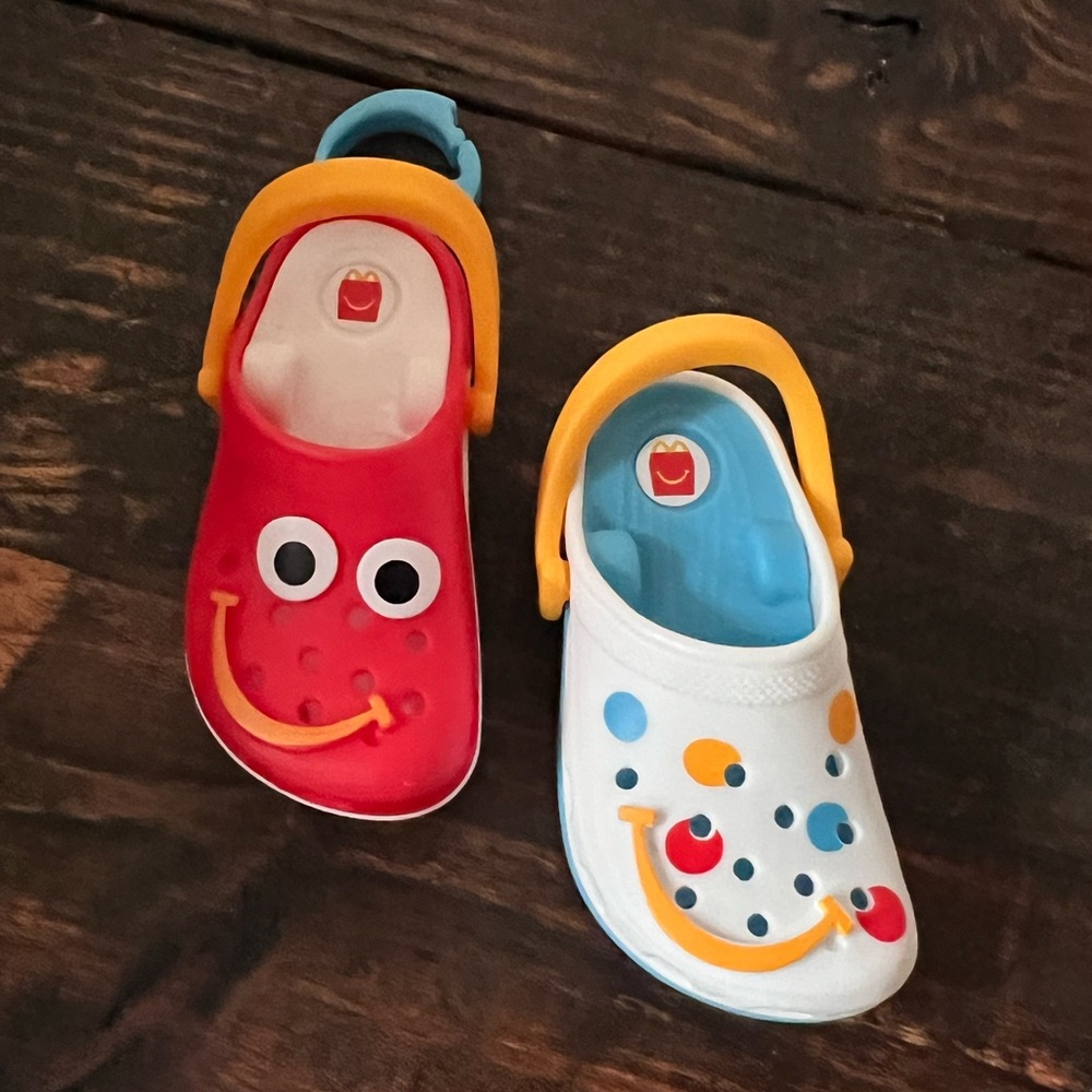 2024 McDonald's Mini Crocs 2 Keychains